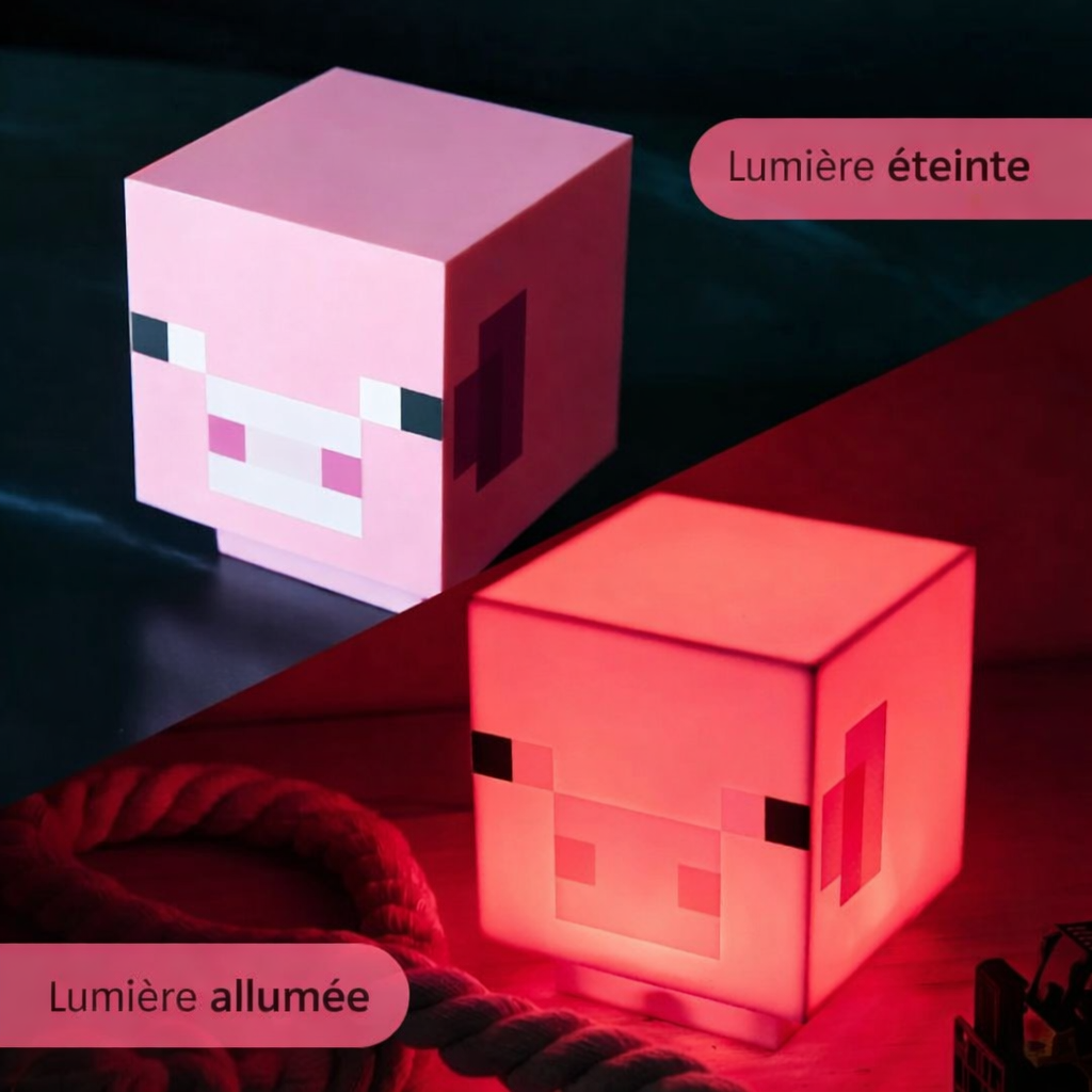 Minecraft pink pig light